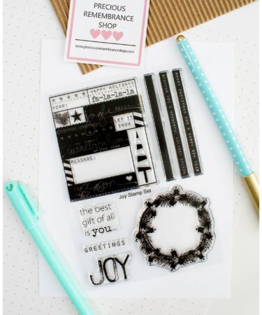 PRECIOUS REMEMBRANCE SHOP -  set di timbri JOY