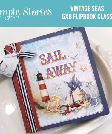 SIMPLE VINTAGE SEAS FLIPBOOK PRODOTTO CONTENITORE