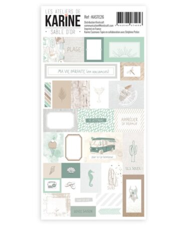 Les Ateliers de Karine - Collezione Sable d'or -  stickers étiquettes