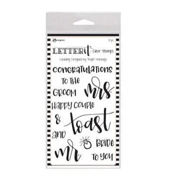 RANGER- letter it- set di timbri WEDDING