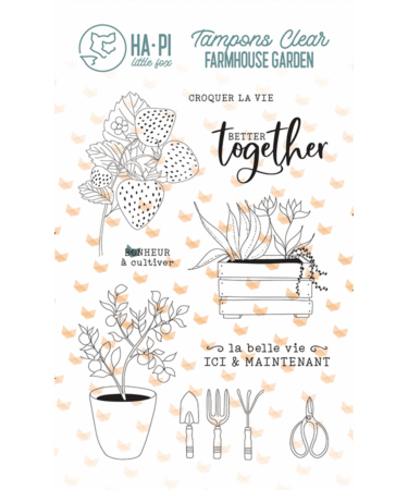 HA PI Little Fox - collezione FARMHOUSE GARDEN -set di timbri in silicone Croquer la vie