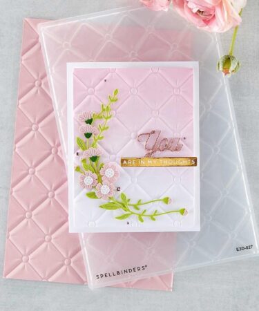 Alternative view of Spellbinders 3D Embossing Folder 5.5"X8.5" - Tufted