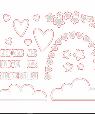 HONEY BEE - set di fustelle RAINBOW DREAMS