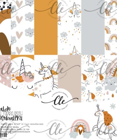 IL NEGOZIO DELLA MAMMA DI CLE - LE CARTE DELLA CLE - OSVALDO NELLA TERRA DEGLI ARCOBALENI - PAPER PACK 12X12