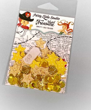 PRETTY LITTLE STUDIO - ISLAND TREASURE - CONFETTI GOLD