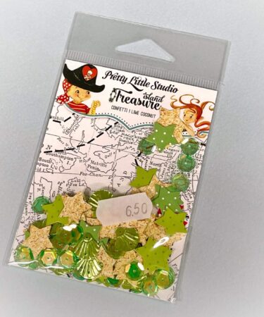 PRETTY LITTLE STUDIO - ISLAND TREASURE - CONFETTI LIME CONONUT