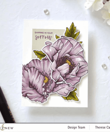 Alternative view of ALTE NEW - Oriental Poppy Simple Coloring Stencil Set (4 in 1)