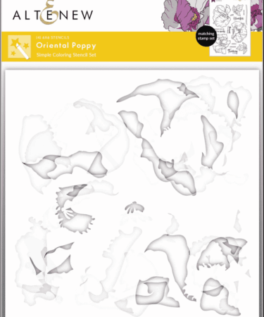 ALTE NEW - Oriental Poppy Simple Coloring Stencil Set (4 in 1)