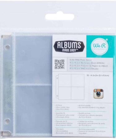 We R Instagram Photo Sleeves 10/Pkg - (4) 2"X2" Pockets
