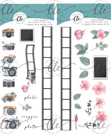 IL NEGOZIO DELLA MAMMA DI CLE - GLI ABBELLIMENTI  DELLA CLE - MY 12 TALES OF 2022 - LUGLIO - PUFFY STICKERS