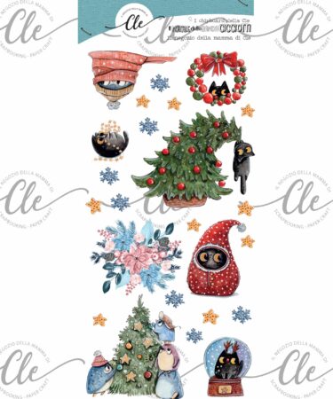 IL NEGOZIO DELLA MAMMA DI CLE - GLI ABBELLIMENTI DELLA CLE -  IL NATALE DELLA BANDA CICCIOTTI - CHIPBOARD