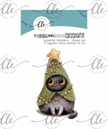 IL NEGOZIO DELLA MAMMA DI CLE - GLI ABBELLIMENTI DELLA CLE - IL NATALE DELLA BANDA CICCIOTTI - LAYERED - XMAS CAT