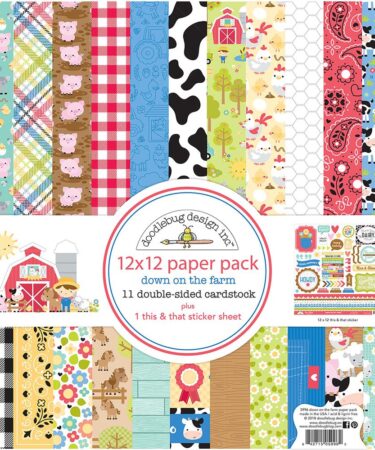 DOODLEBUG DESIGN - COLLEZIONE DOWN ON THE FARM - Pad 12x12