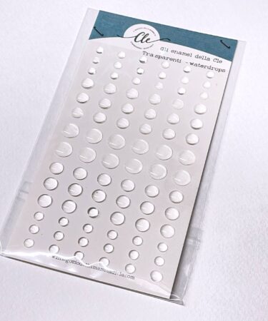 IL NEGOZIO DELLA MAMMA DI CLE -GLI ABBELLIMENTI DELLA CLE - BASICS- ENAMEL DOTS TRASPARENTI -  TRANSPARENT