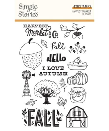 SIMPLE STORIES - COLLEZIONE HARVEST MARKET - STAMPS