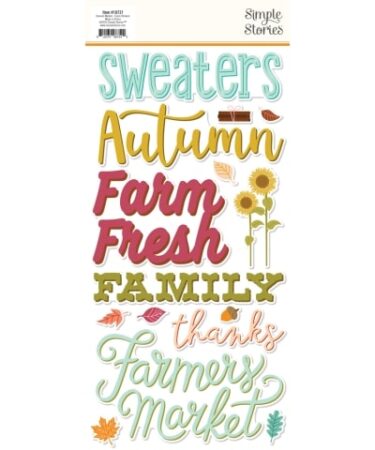 Alternative view of SIMPLE STORIES - COLLEZIONE HARVEST MARKET - FOAM STICKERS