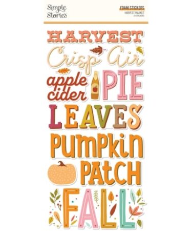 SIMPLE STORIES - COLLEZIONE HARVEST MARKET - FOAM STICKERS