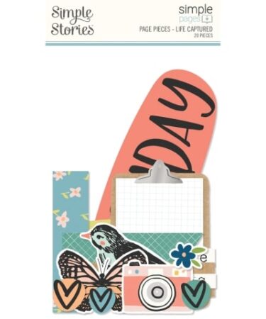 SIMPLE STORIES - COLLEZIONE LIFE CAPTURED - SIMPLE PAGES PAGE PIECES