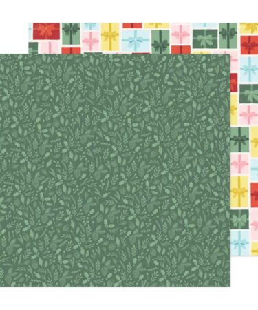 Crate Paper  - Collezione Mittens & Mistletoe Double-Sided Cardstock 12"X12" - Evergreen