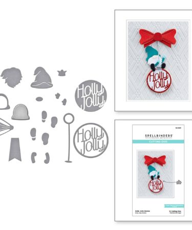 SPELLBINDERS - Holly Jolly Gnome Etched Dies from Gnome for Christmas Collection