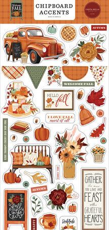 Carta Bella Collezione  Welcome Fall Chipboard Accents