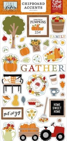 Echo Park  Collezione Fall Fever Chipboard Accents
