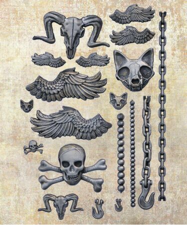 Alternative view of Finnabair Decor Moulds 5"X8" - Pieces Of Underworld