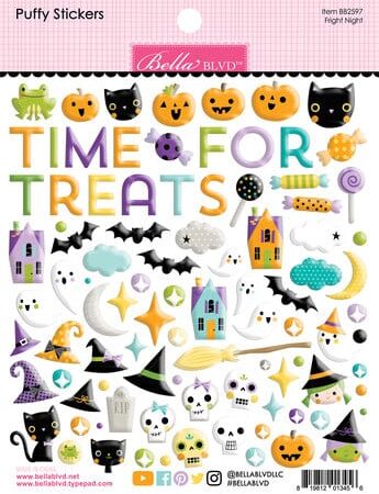 Bella BLVD Spell On You Fright Night Puffy Stickers
