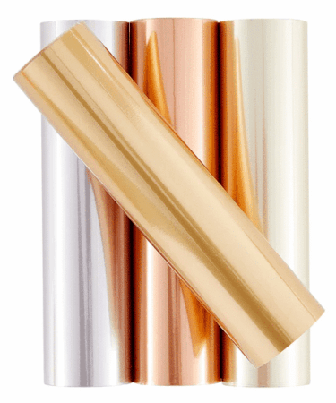 SPELLBINDERS- Glimmer Hot Foil 4 Rolls - Satin Metallics Variety Pack