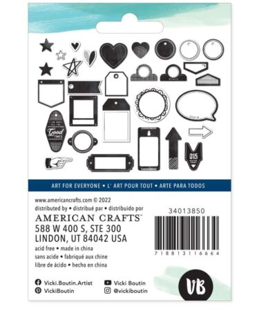 Alternative view of Vicki Boutin Print Shop Mixed Chipboard Shapes 30/Pkg