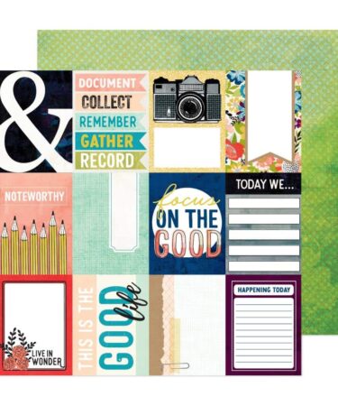 Vicki Boutin Collezione Print Shop - Double-Sided Cardstock 12"X12" - Print Shop 3x4