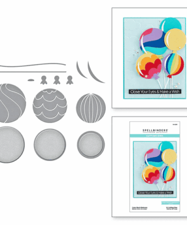 SPELLBINDERS- COLOR BLOCK BALLOONS ETCHED DIES