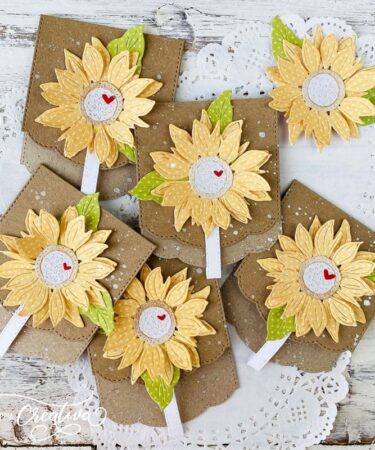 Alternative view of LA COPPIA CREATIVA -set di fustelle GIRASOLE