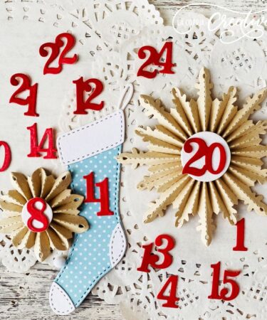 Alternative view of LA COPPIA CREATIVA -set di fustelle CALENDARIO DELL'AVVENTO