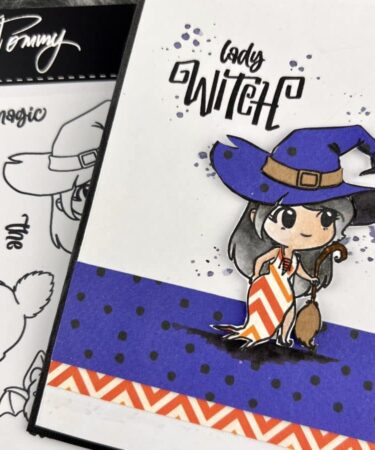 Alternative view of TOMMY ART - Tommy clear stamps – Lady Witch – Design by CeciliaDoingArt