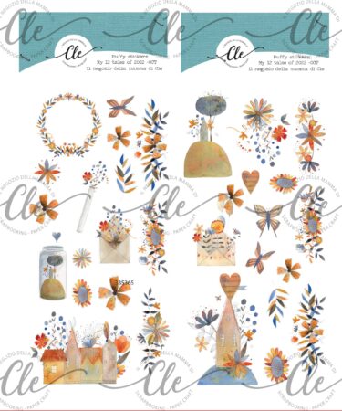 IL NEGOZIO DELLA MAMMA DI CLE - GLI ABBELLIMENTI DELLA CLE - MY 12 TALES OF 2022 – OTTOBRE - PUFFY STICKERS