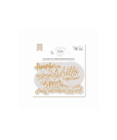 LORA BAILORA   - Collezione HELLO- Vellum die cuts HELLO