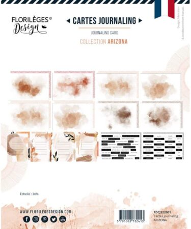 Florilèges Design - Collezione Arizona - Cartes journaling ARIZONA