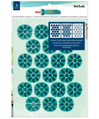 Vicki Boutin Print Shop Stencils 3/Pkg -Pattern Maker