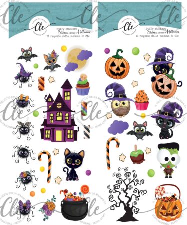 IL NEGOZIO DELLA MAMMA DI CLE - SIRIUS E IL GIROTONDO DI HALLOWEEN -PUFFY STICKERS