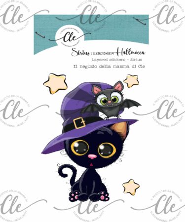 IL NEGOZIO DELLA MAMMA DI CLE - SIRIUS E IL GIROTONDO DI HALLOWEEN - Layered Stickers-  SIRIUS