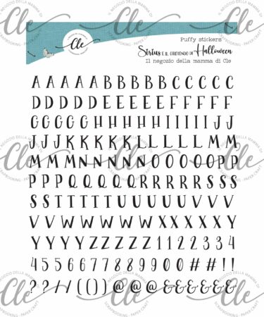 IL NEGOZIO DELLA MAMMA DI CLE - SIRIUS E IL GIROTONDO DI HALLOWEEN - Puffy  Alphabet alfabeto
