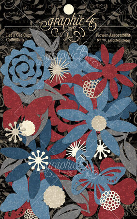 Graphic 45 - Collezione Let's Get Cozy - Flower Assortment