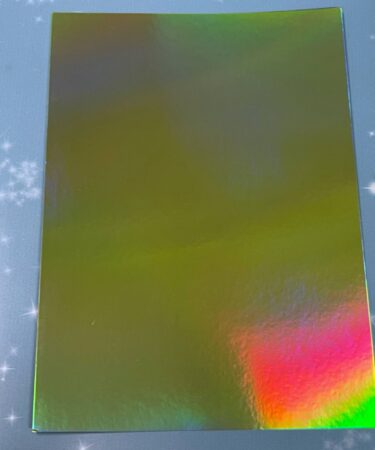 IL NEGOZIO DELLA MAMMA DI CLE - LE CARTE DELLA CLE- CARTONCINO FOILIZZATO A4 - GREEN  SEAFOAM 1 OLOGRAFICO