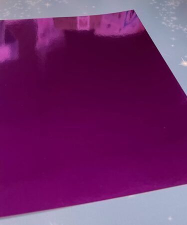 Alternative view of IL NEGOZIO DELLA MAMMA DI CLE - LE CARTE DELLA CLE- CARTONCINO FOILIZZATO A4 - PURPLE -VIOLA LUCIDO