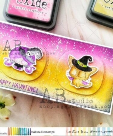 Alternative view of AB STUDIO- Timbro in gomma  Biba's cat -1