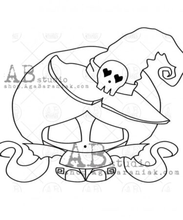 AB STUDIO- Timbro in gomma halloween Biba