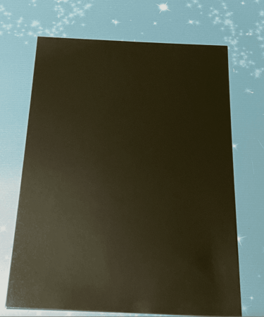 IL NEGOZIO DELLA MAMMA DI CLE - LE CARTE DELLA CLE- CARTONCINO FOILIZZATO A4 - MATTE BLACK -NERO OPACO