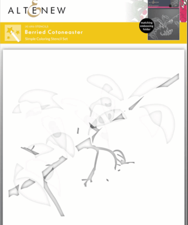 ALTE NEW - Berried Cotoneaster Simple Coloring Stencil Set (4 in 1)