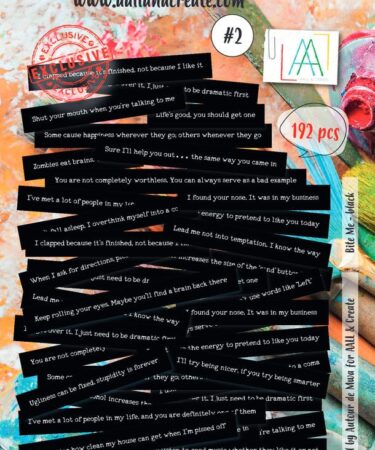 Aall and Create Ephemera Die-cuts Bite Me Black (192pcs) #2